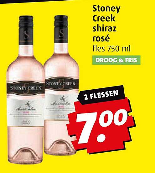 Stoney Creek shiraz rosé fles 750 ml