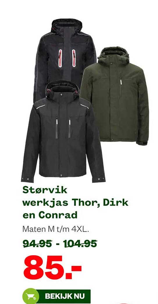 Størvik werkjas Thor, Dirk en Conrad