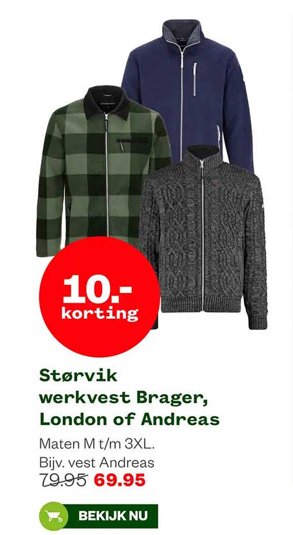 Størvik werkvest Brager, London of Andreas