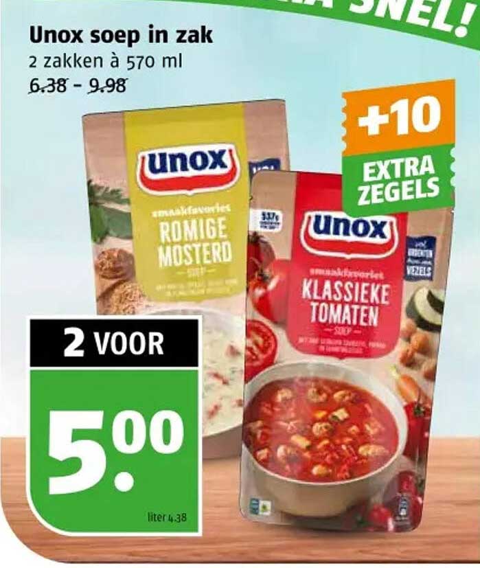 Unox soep in zak 2 zakken à 570 ml