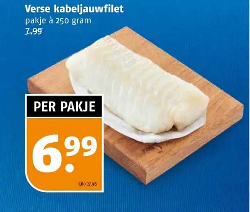 Verse kabeljauwfilet