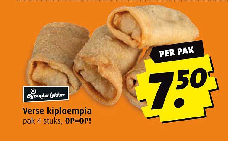 Verse kipoempiapak 4 stuks, OP=OP!