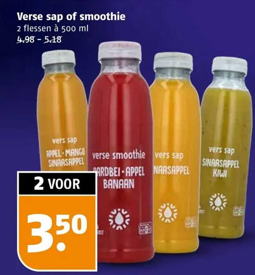 Verse sap of smoothie