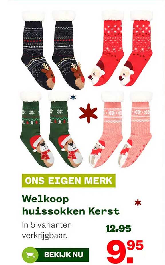 Welkoop huissokken Kerst
