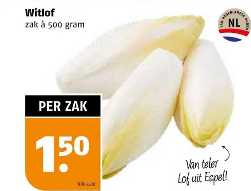 Witlof zak à 500 gram