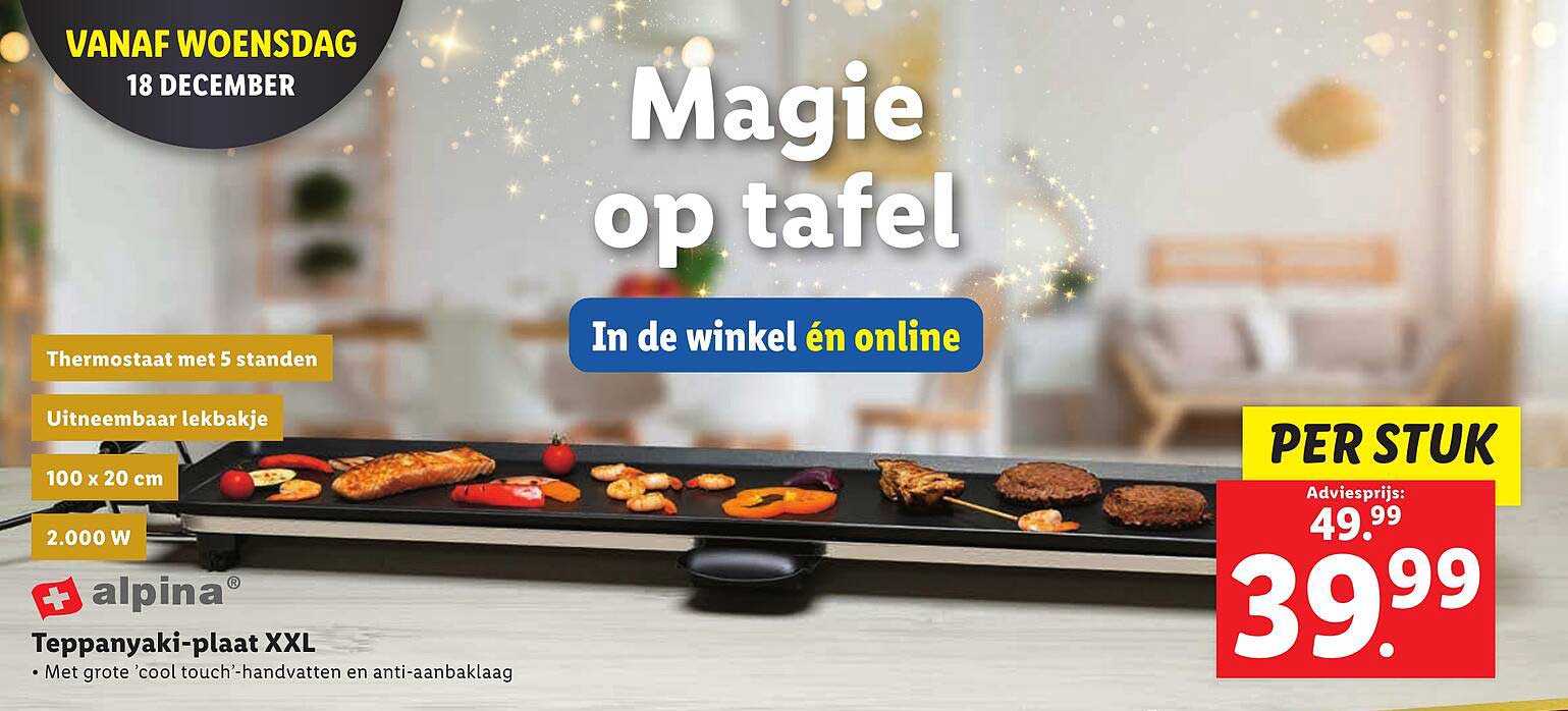 Teppanyaki-plaat XXL