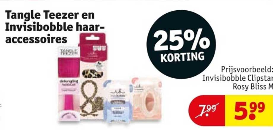 Tangle Teezer en Invisibobble haar-accessoires 25% KORTING