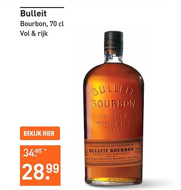 Bulleit Bourbon, 70 cl