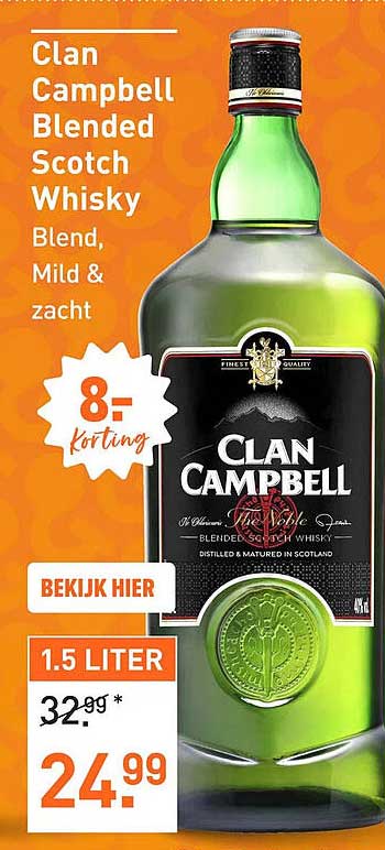 Clan Campbell Blended Scotch Whisky 1.5 liter