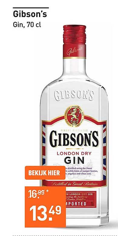 Gibson's Gin, 70 cl