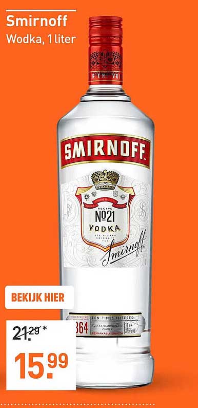 Smirnoff Wodka, 1 liter
