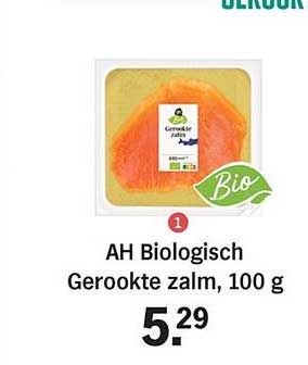 AH Biologisch Gerookte zalm, 100 g