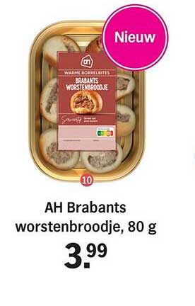 AH Brabants worstenbroodje, 80 g