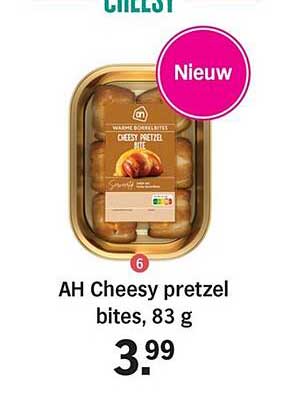 AH Cheesy pretzel bites, 83 g