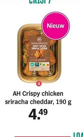 AH Crispy chicken sriracha cheddar, 190 g