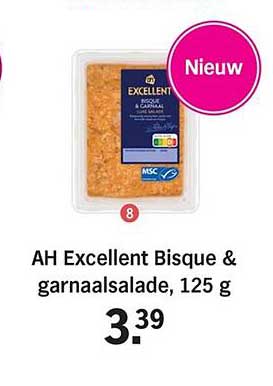 AH Excellent Bisque & garnaalsalade, 125 g