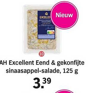 AH Excellent Eend & gekonfijte sinaasappel-salade, 125 g