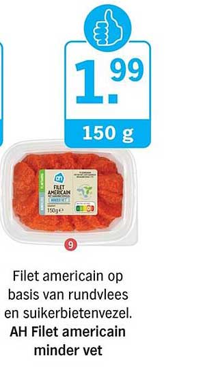 AH Filet americain minder vet