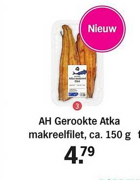AH Gerookte Atka makreelfilet, ca. 150 g