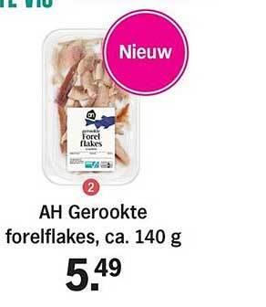 AH Gerookte forelflakes, ca. 140 g