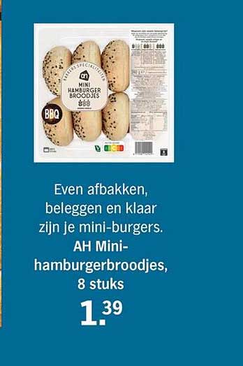 AH Mini-hamburgerbroodjes, 8 stuks