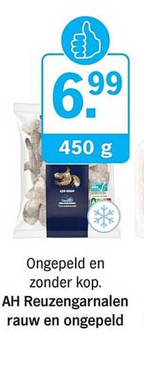 AH Reuzengarnalen rauw en ongepeld