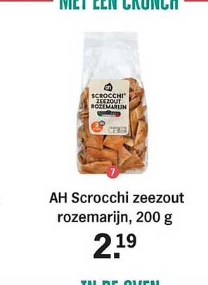 AH Scrocchi zeezout rozemarijn, 200 g