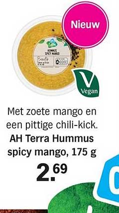 AH Terra Hummus spicy mango, 175 g