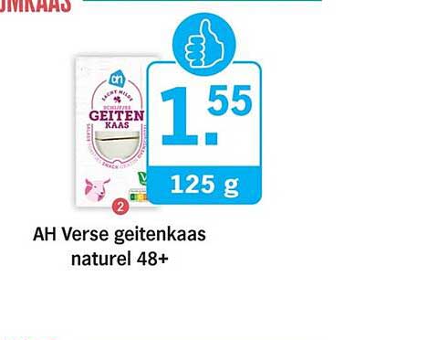 AH Verse geitenkaas naturel 48+
