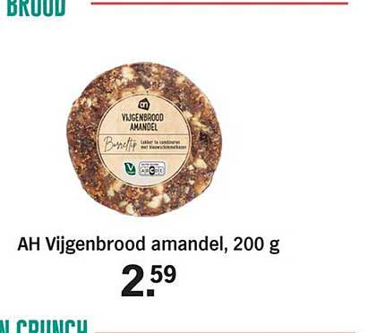 AH Vijgenbrood amandel, 200 g