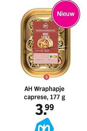 AH Wraphapje caprese, 177 g