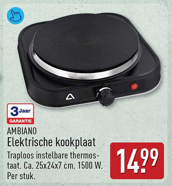 AMBIANO Elektrische kookplaat