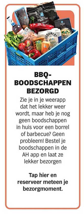 BBQ-BOODSCHAPPEN BEZORGD