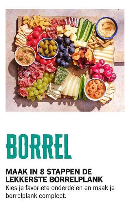 BORREL MAAK IN 8 STAPPEN DE LEKKERSTE BORRELPLANK