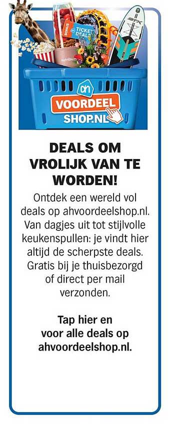 DEALS OM VROLIJK VAN TE WORDEN!