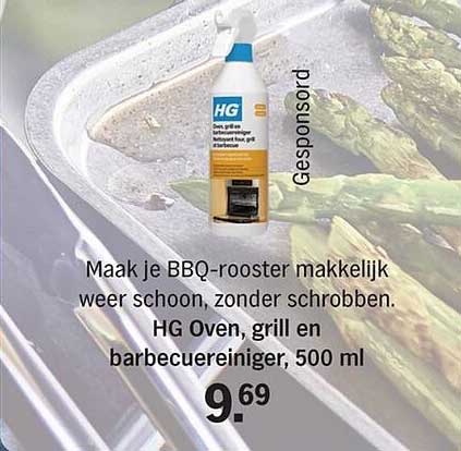 HG Oven, grill en barbecue reiniger, 500 ml