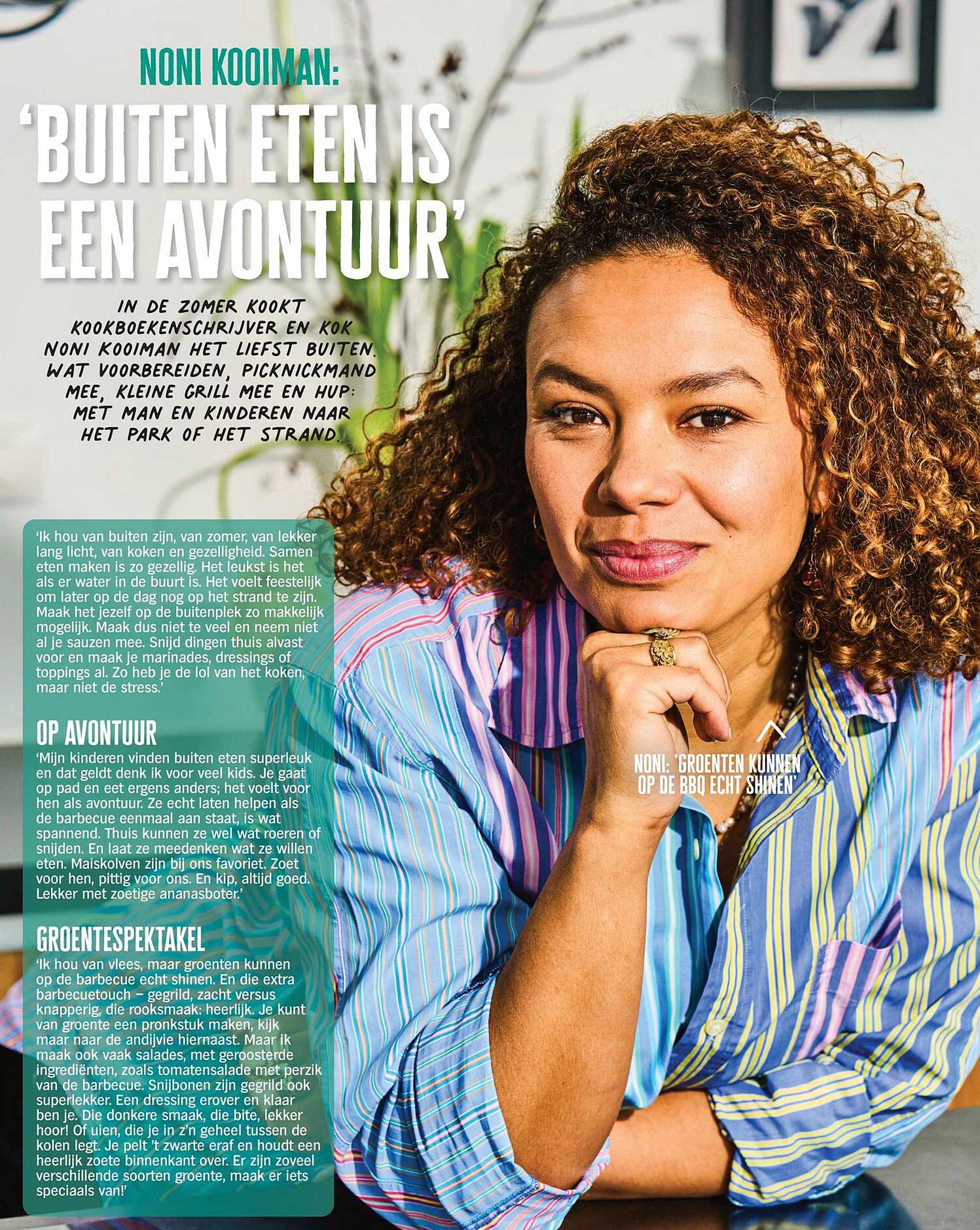 Noni Kooiman: 'Buiten eten is een avontuur'