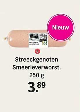 Streeckgenoten Smeerleverworst, 250 g