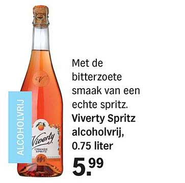 Viverty Spritz alcoholvrij, 0.75 liter