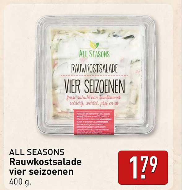 ALL SEASONS Rauwkostsalade vier seizoenen