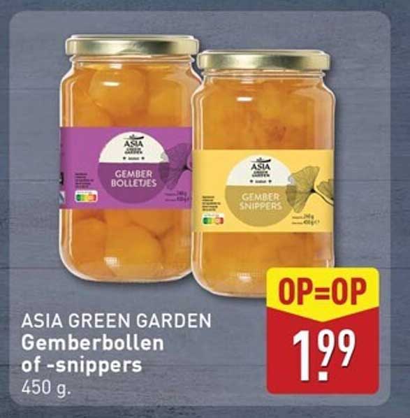 ASIA GREEN GARDEN Gemberbollen of -snippers