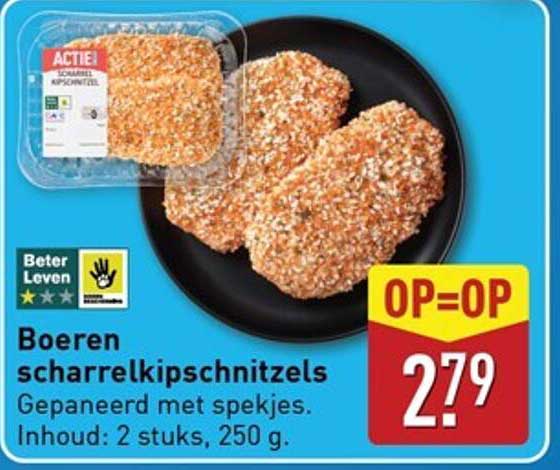 Boeren scharrelkipschnitzels