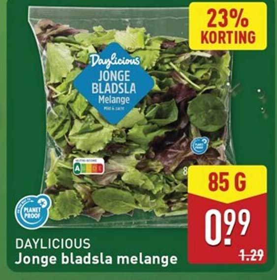 DAYLICIOUS Jonge bladsla melange