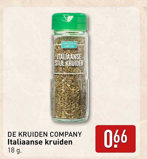DE KRUIDEN COMPANY Italiaanse kruiden 18 g.