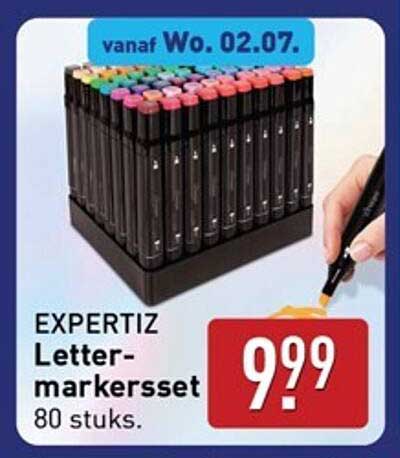 EXPERTIZ Letter-markerset 80 stuks.