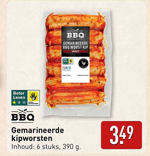 Gemarineerde kipworsten