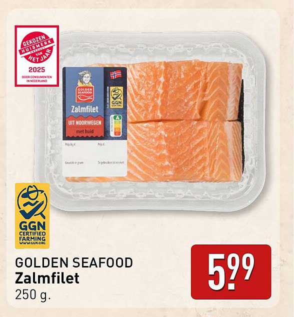 GOLDEN SEAFOOD Zalmfilet 250 g.