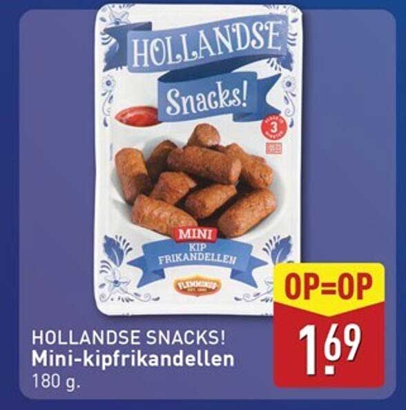 HOLLANDSE SNACKS! Mini-kipfrikandellen 180 g