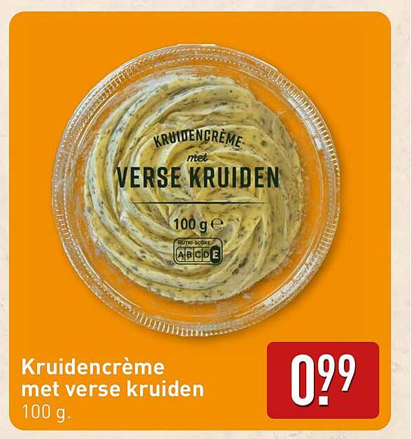 Kruidencrème met verse kruiden 100 g.