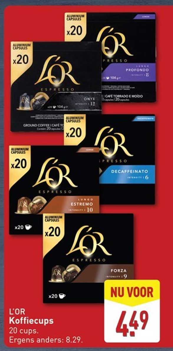 L'OR Koffiecups